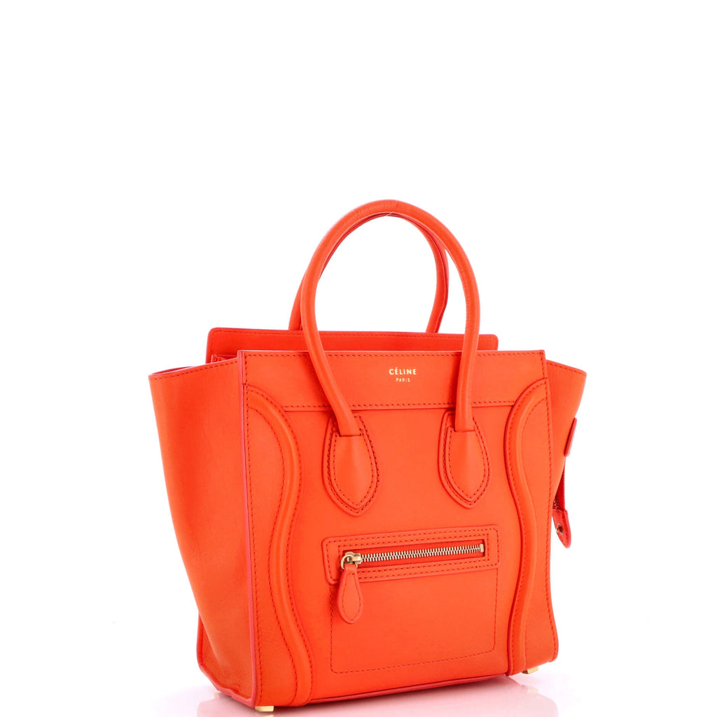 Luggage Bag Smooth Leather Micro