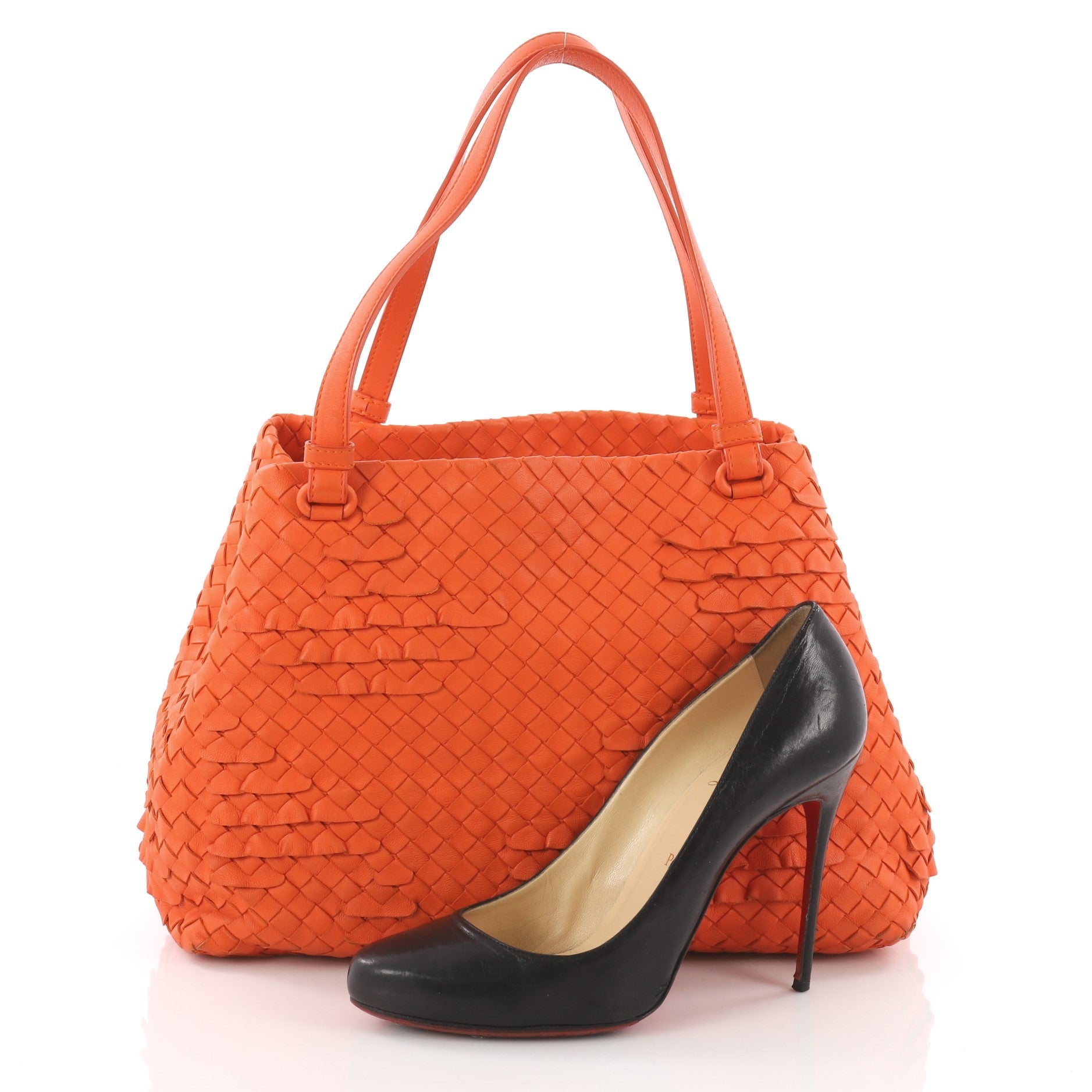 Open Tote Miniode Intrecciato Nappa Small