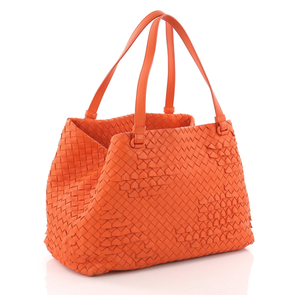 Open Tote Miniode Intrecciato Nappa Small