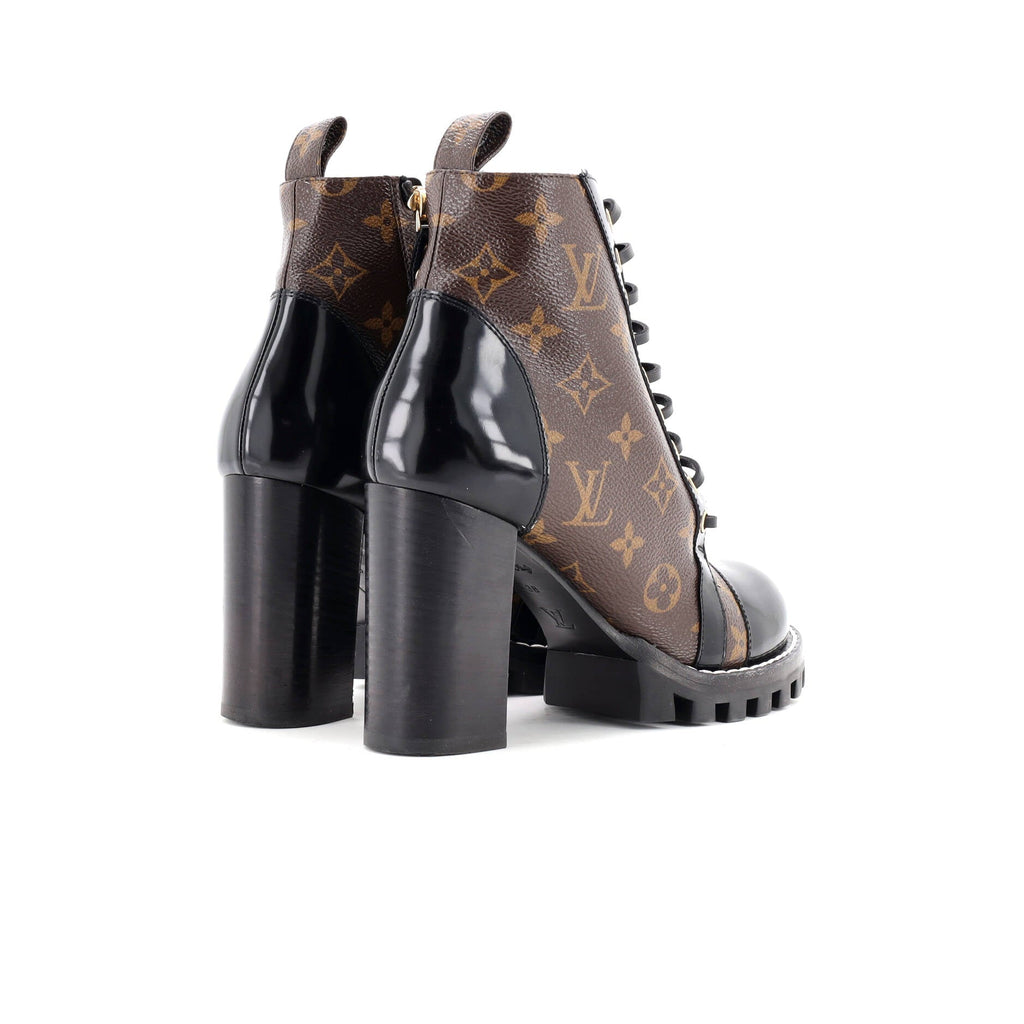 Women's Star Trail Ankle Boots Monogram Canvas with Patent