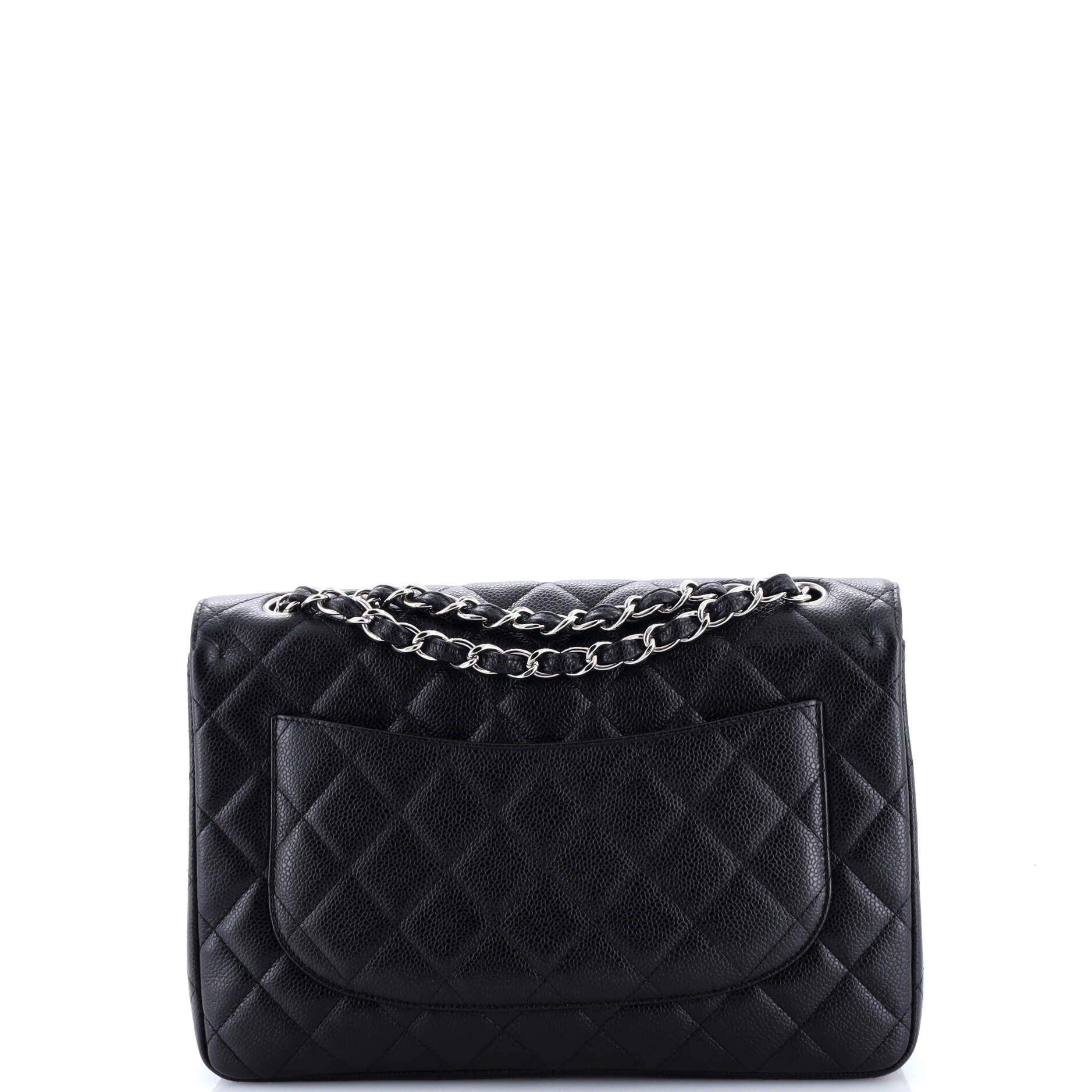 Vintage Classic Single Flap Bag Quilted Caviar Jumbo