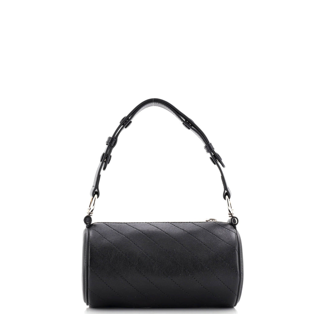 Blondie Shoulder Bag Diagonal Quilted Leather Mini
