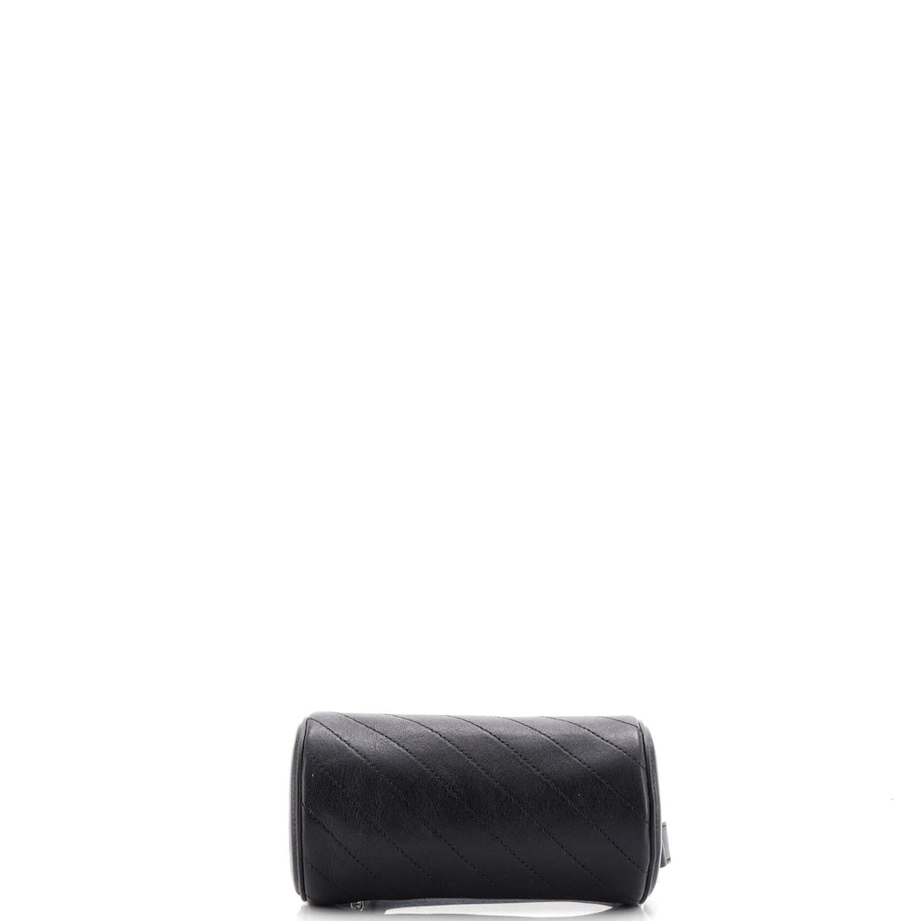 Blondie Shoulder Bag Diagonal Quilted Leather Mini