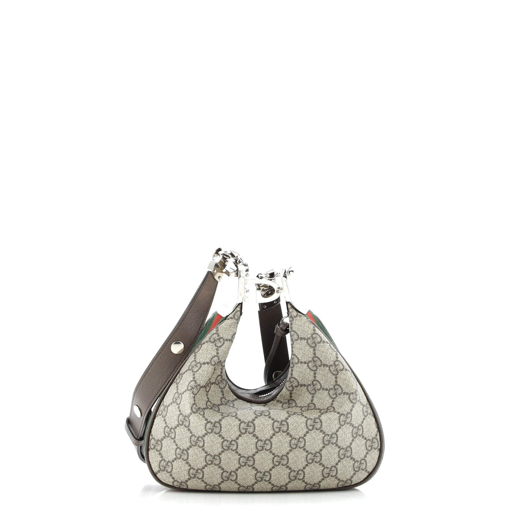 Attache Shoulder Bag GG Coated Canvas Small