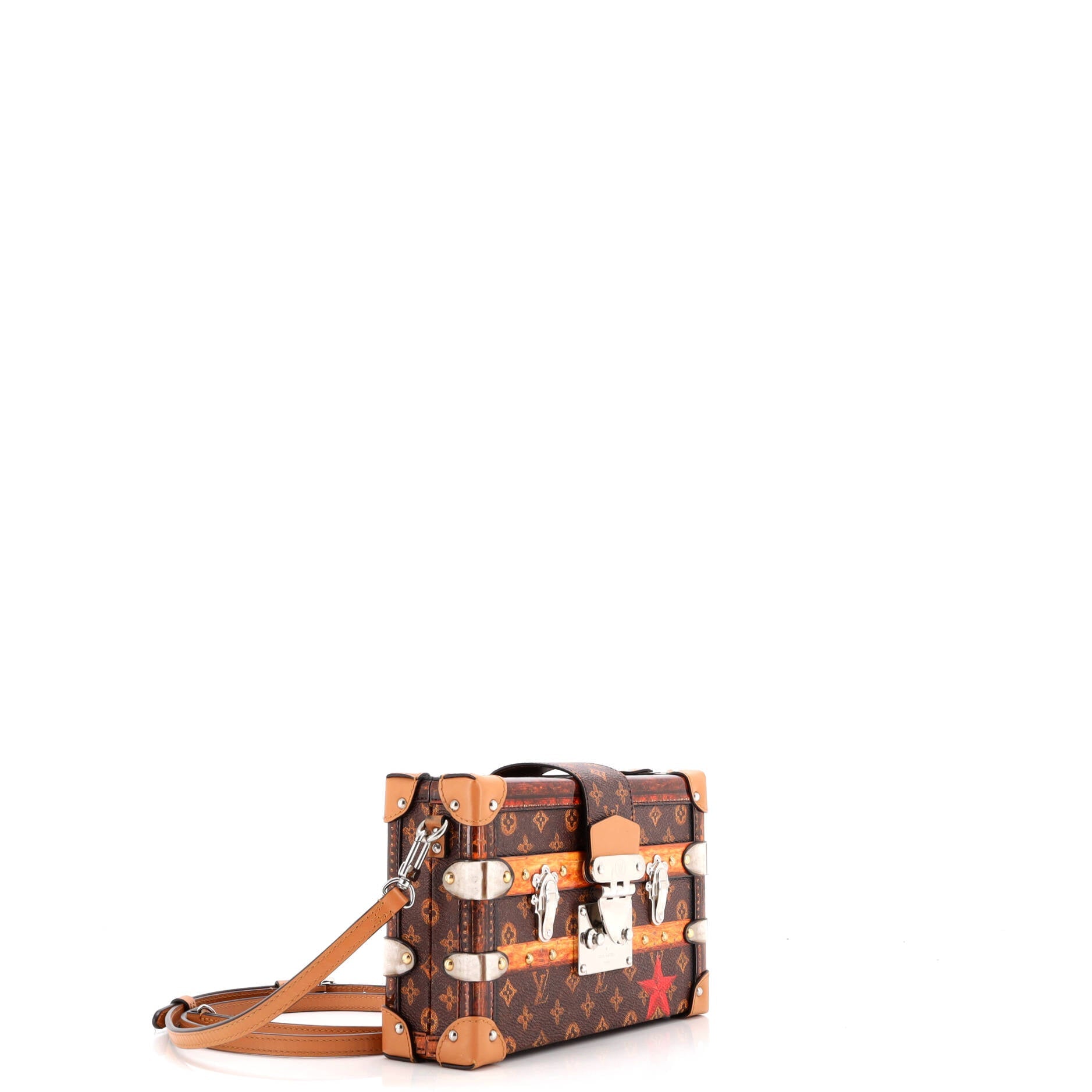 Petite Malle Handbag Limited Edition Time Trunk Monogram Canvas