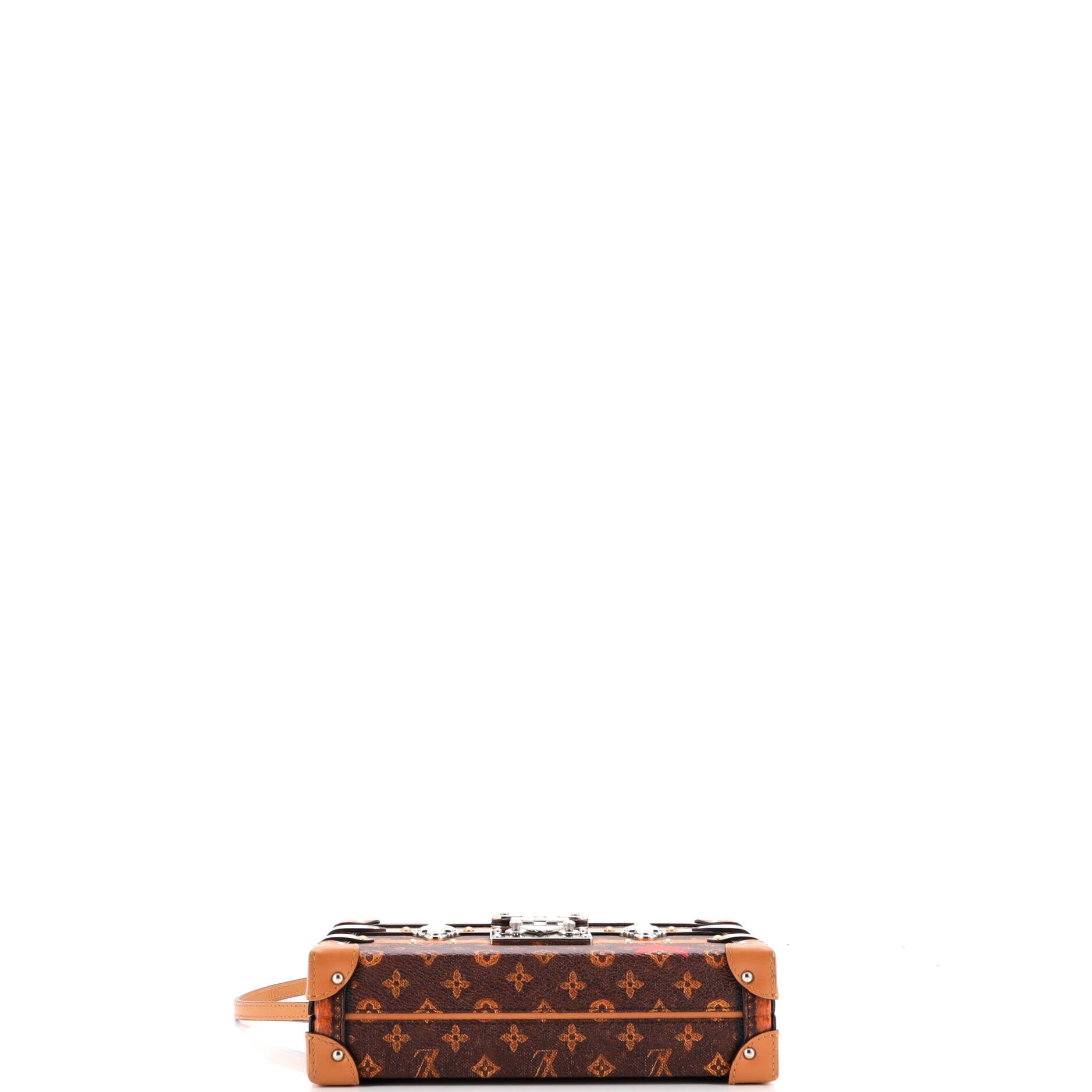 Petite Malle Handbag Limited Edition Time Trunk Monogram Canvas