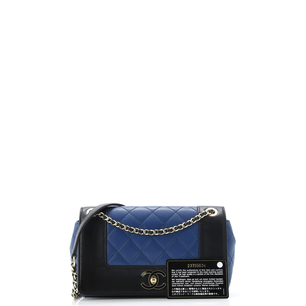 Mademoiselle Vintage Flap Bag Quilted Sheepskin Small