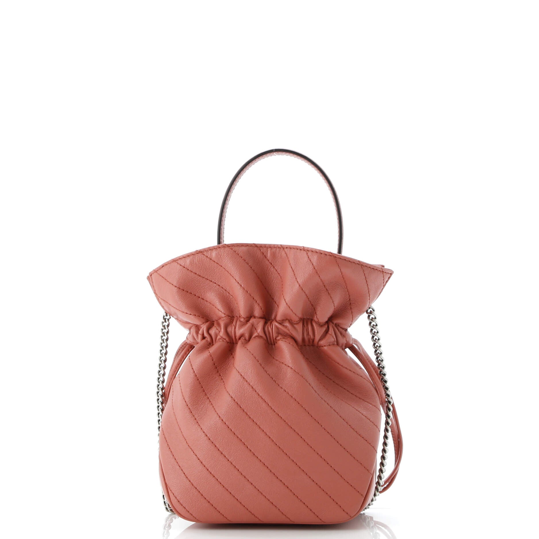 Blondie NM Bucket Bag Diagonal Quilted Leather Mini