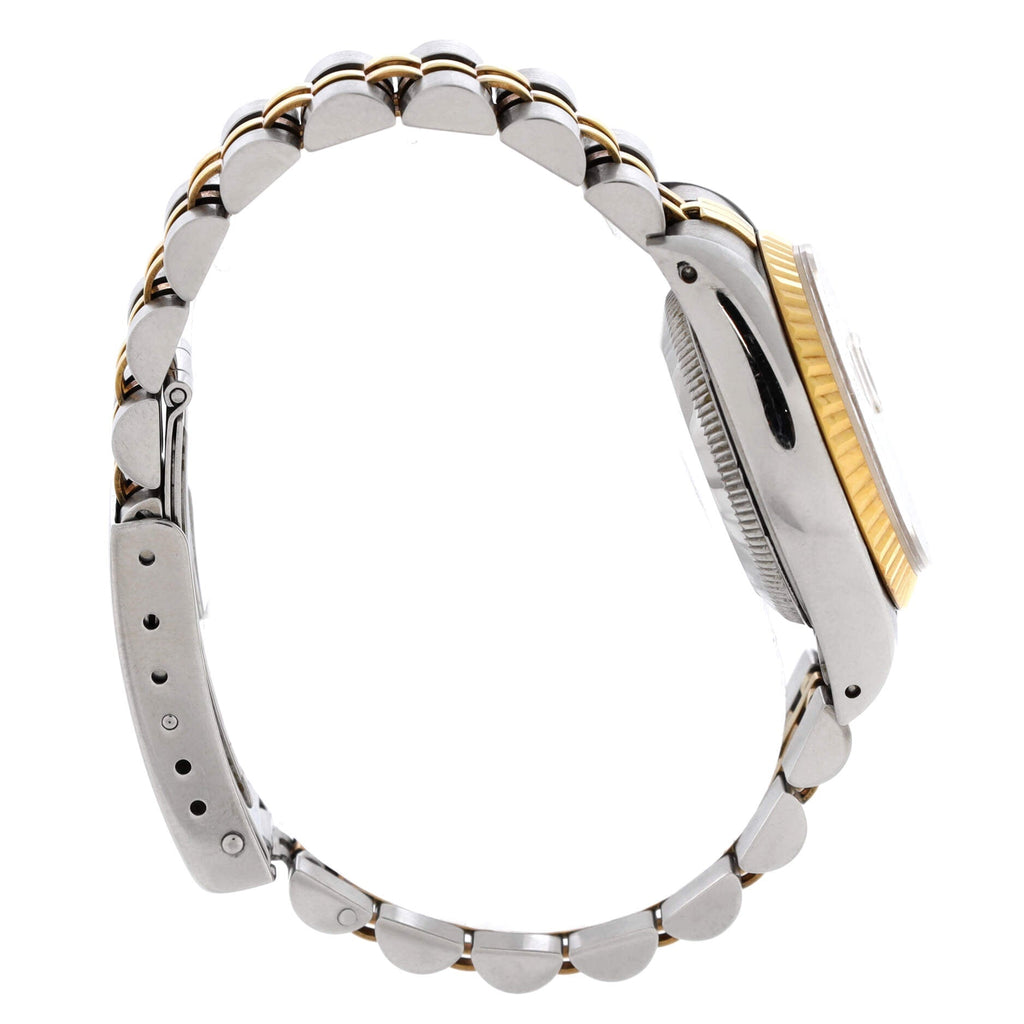 Oyster Perpetual Datejust Automatic Watch Stainless Steel and Yellow Gold with Diamond Markers 26