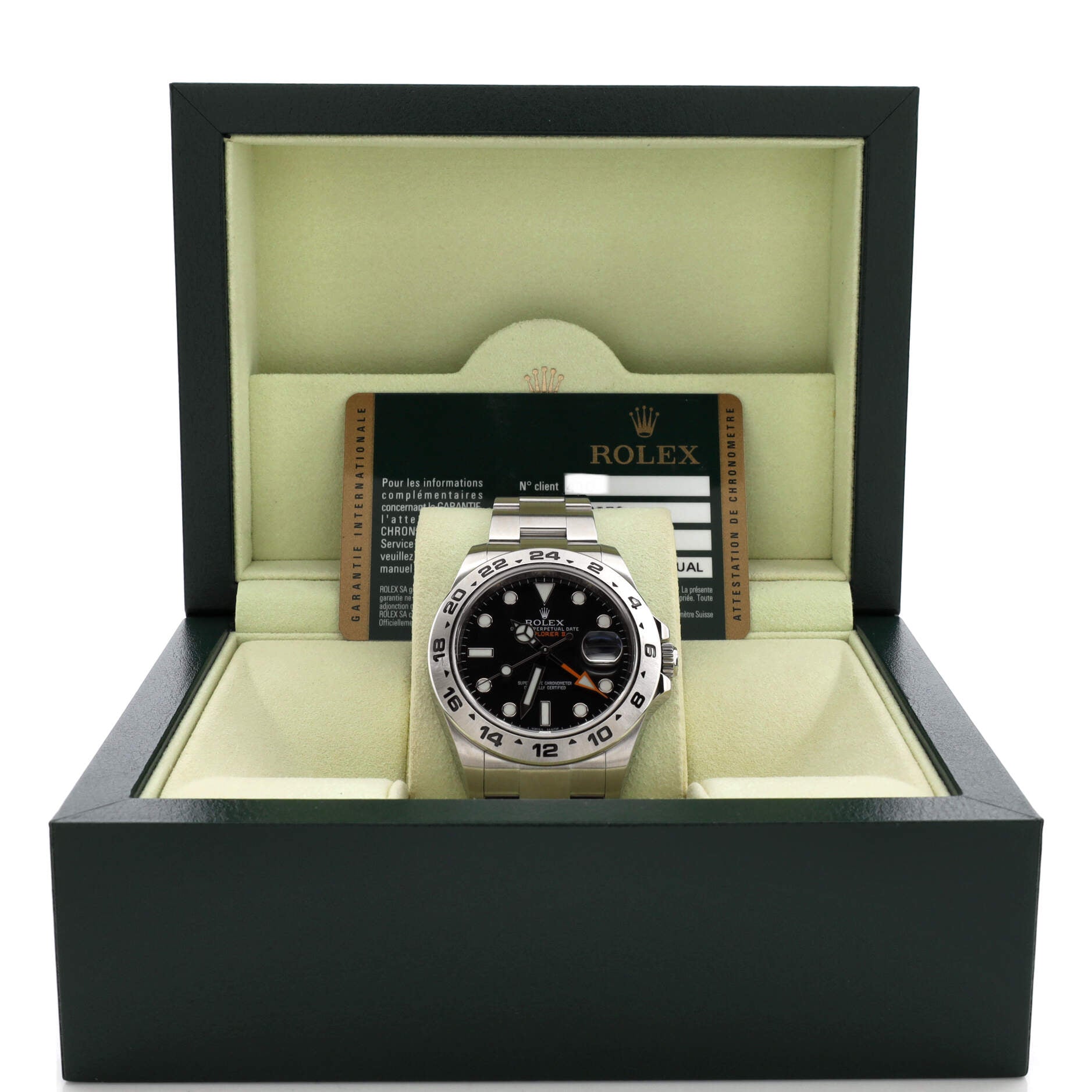 Oyster Perpetual Explorer II Automatic Watch Stainless Steel 42