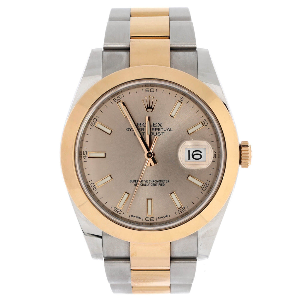Oyster Perpetual Datejust Automatic Watch Stainless Steel and Rose Gold 41