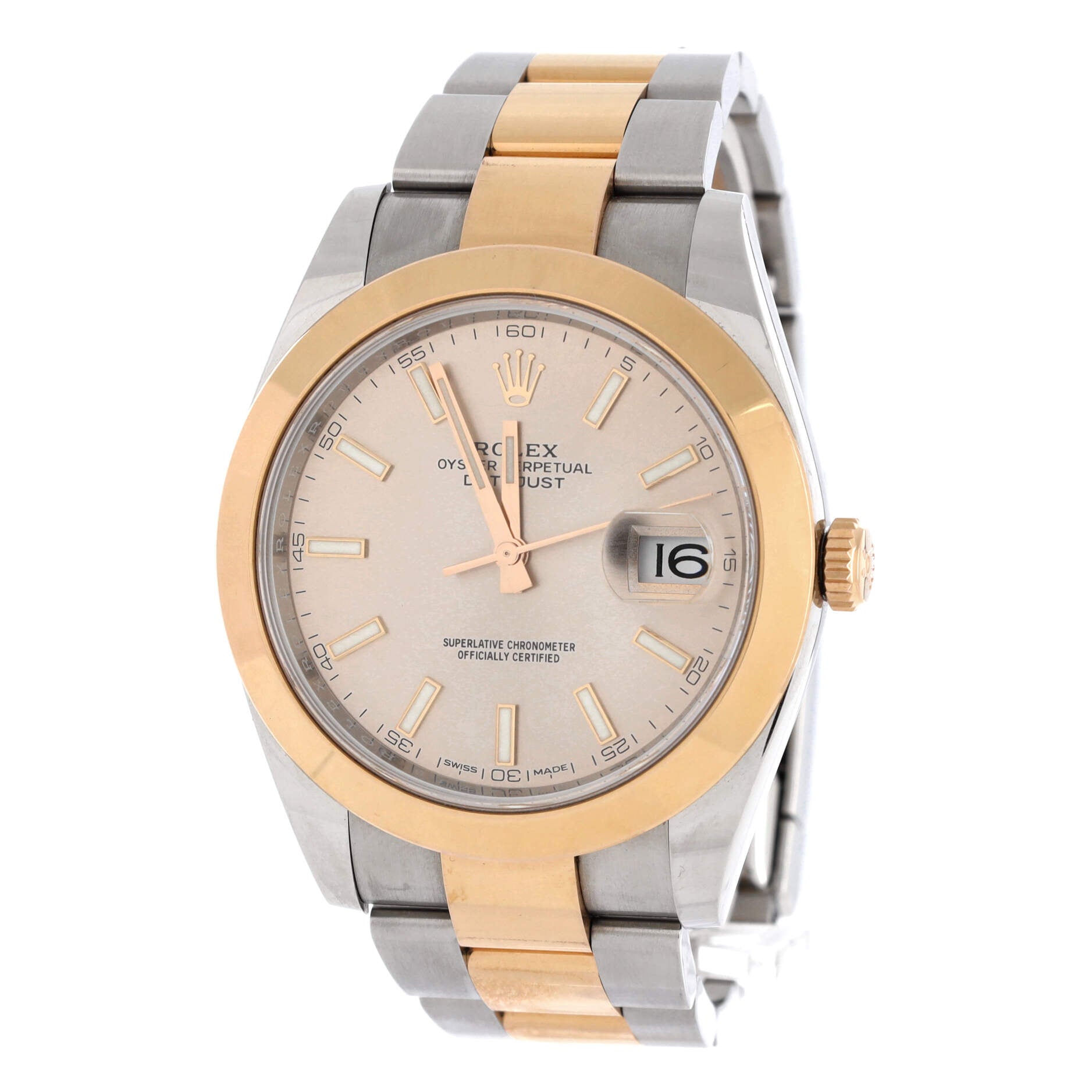 Oyster Perpetual Datejust Automatic Watch Stainless Steel and Rose Gold 41
