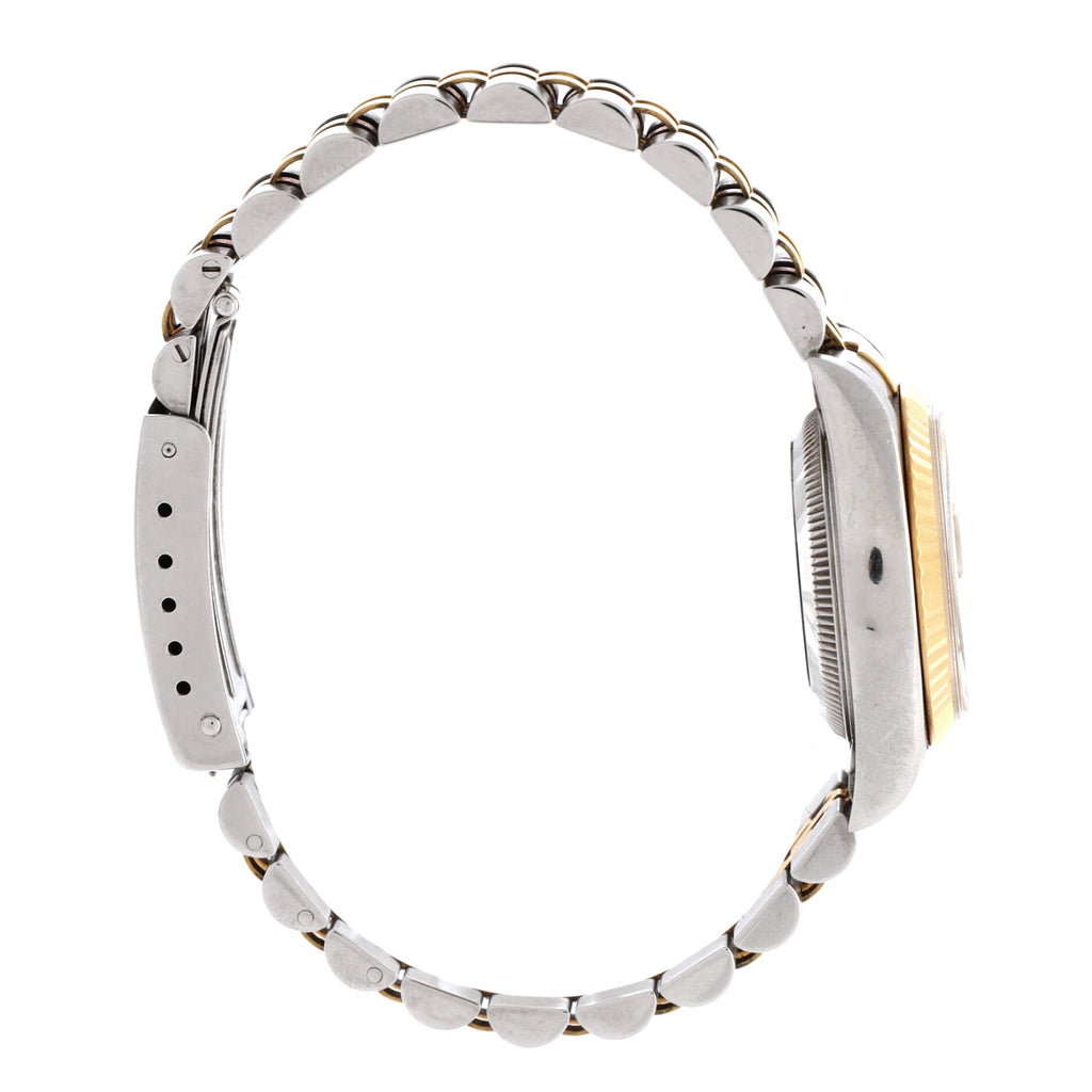 Oyster Perpetual Datejust Automatic Watch Stainless Steel and Yellow Gold with Diamond Markers 26