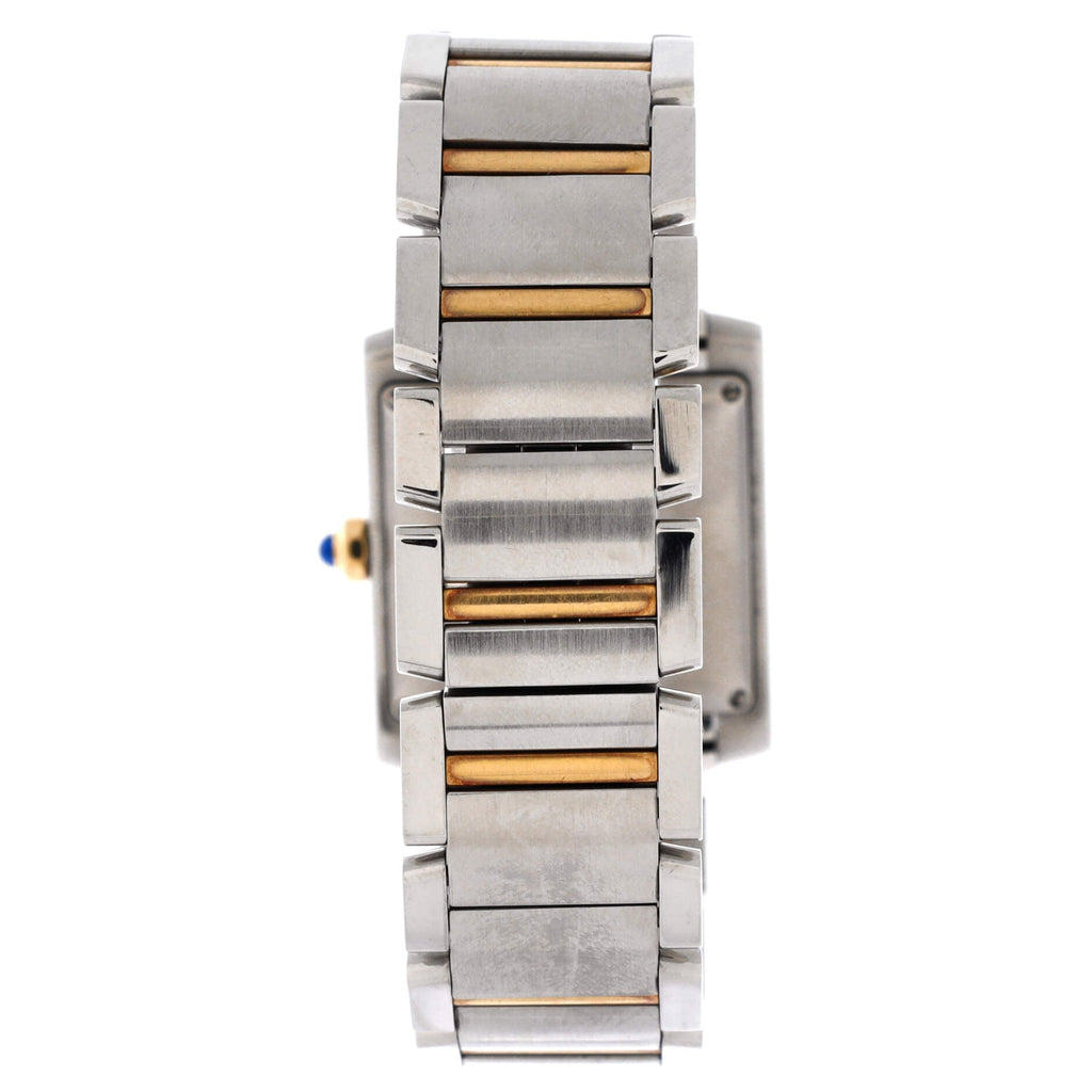 Tank Francaise Automatic Watch Stainless Steel and Yellow Gold 28
