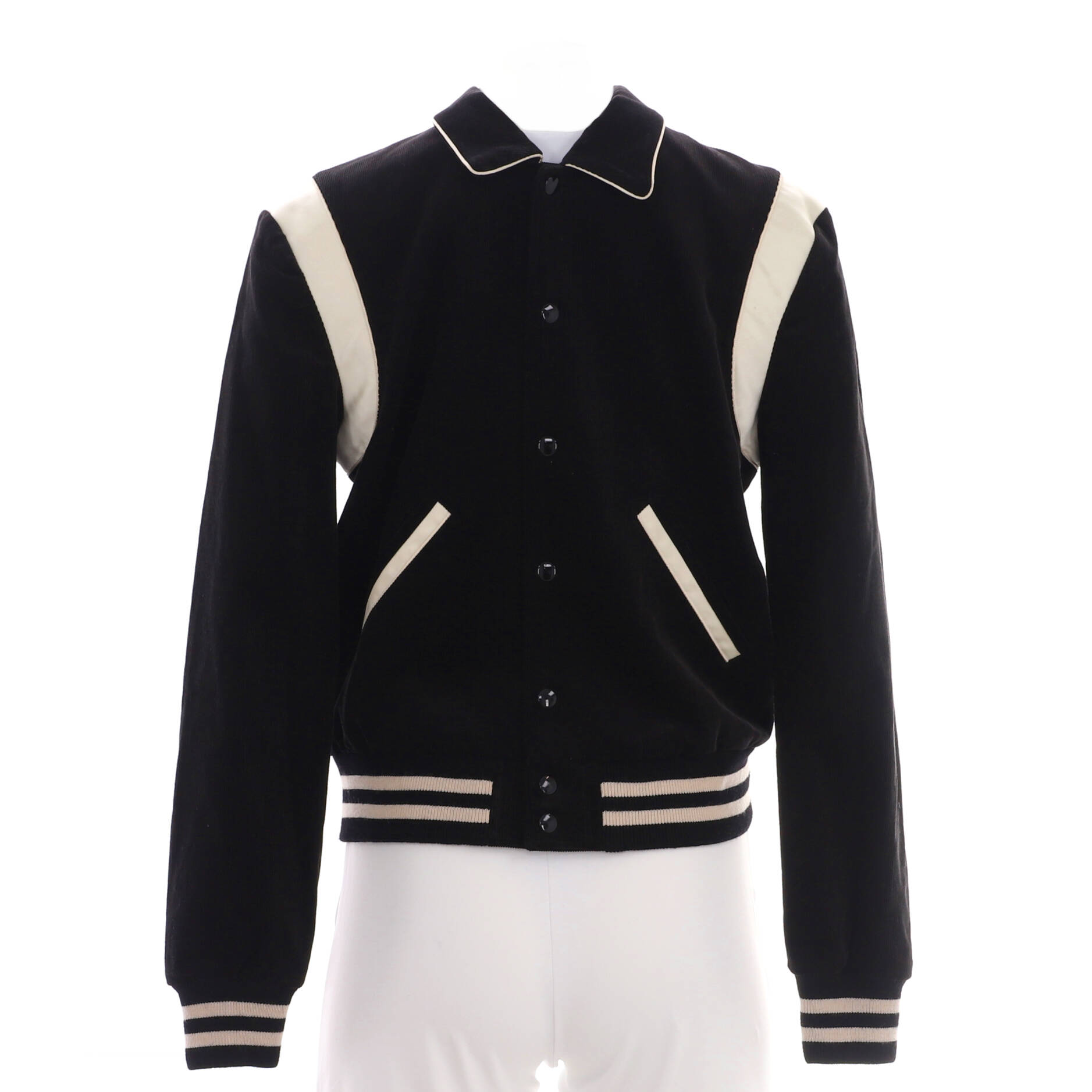 Button Up Bomber Jacket Cotton