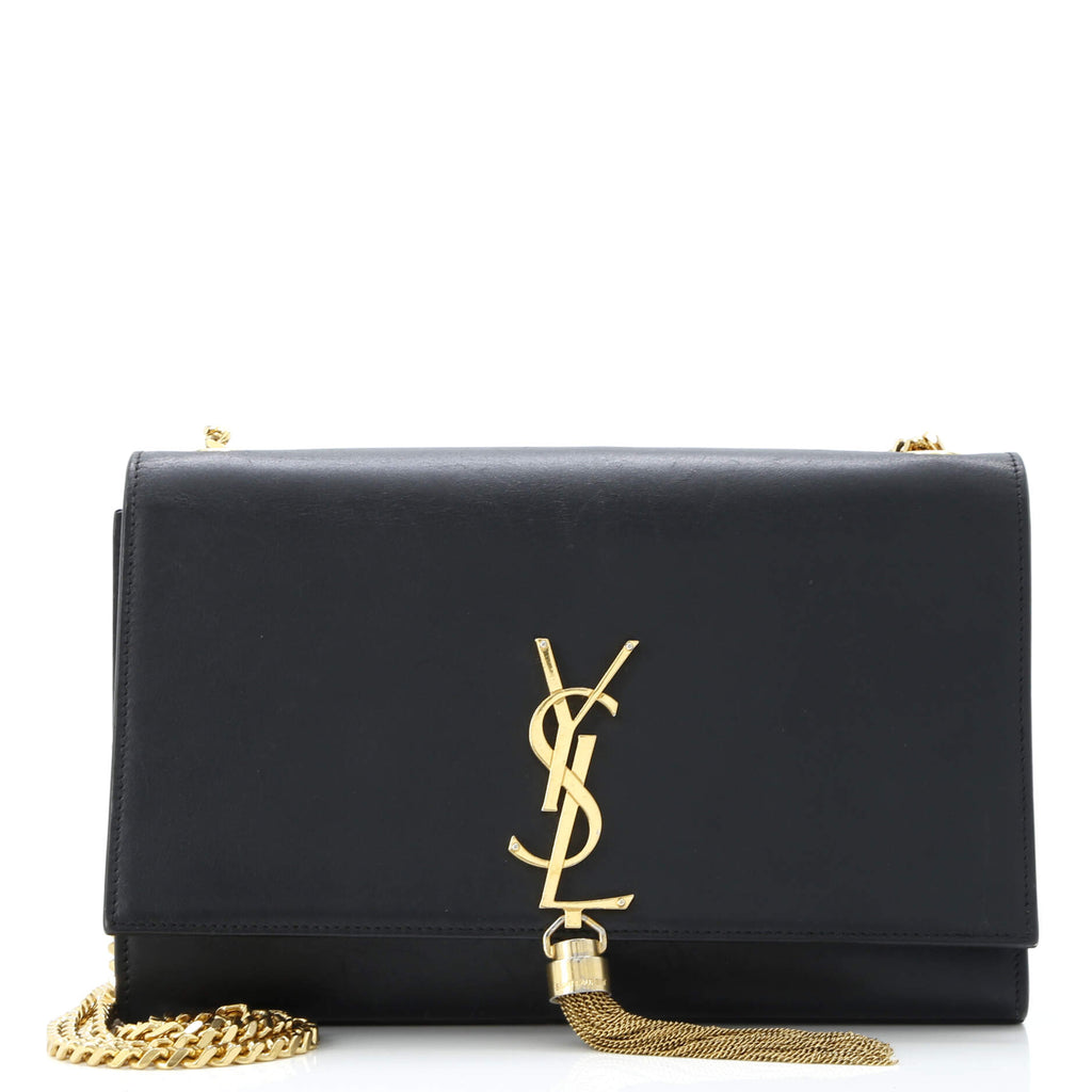 Classic Monogram Tassel Crossbody Bag Leather Medium