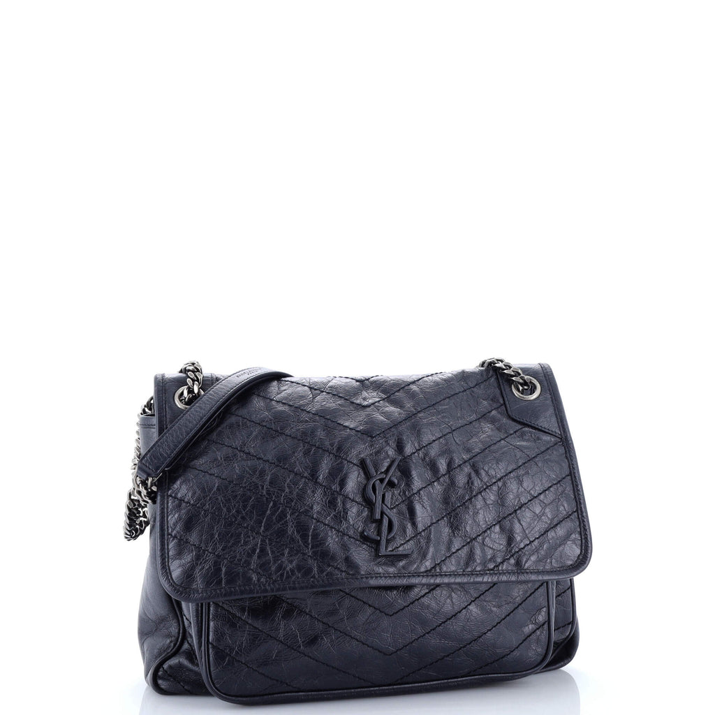 Niki Chain Flap Bag Matelasse Chevron Leather Medium
