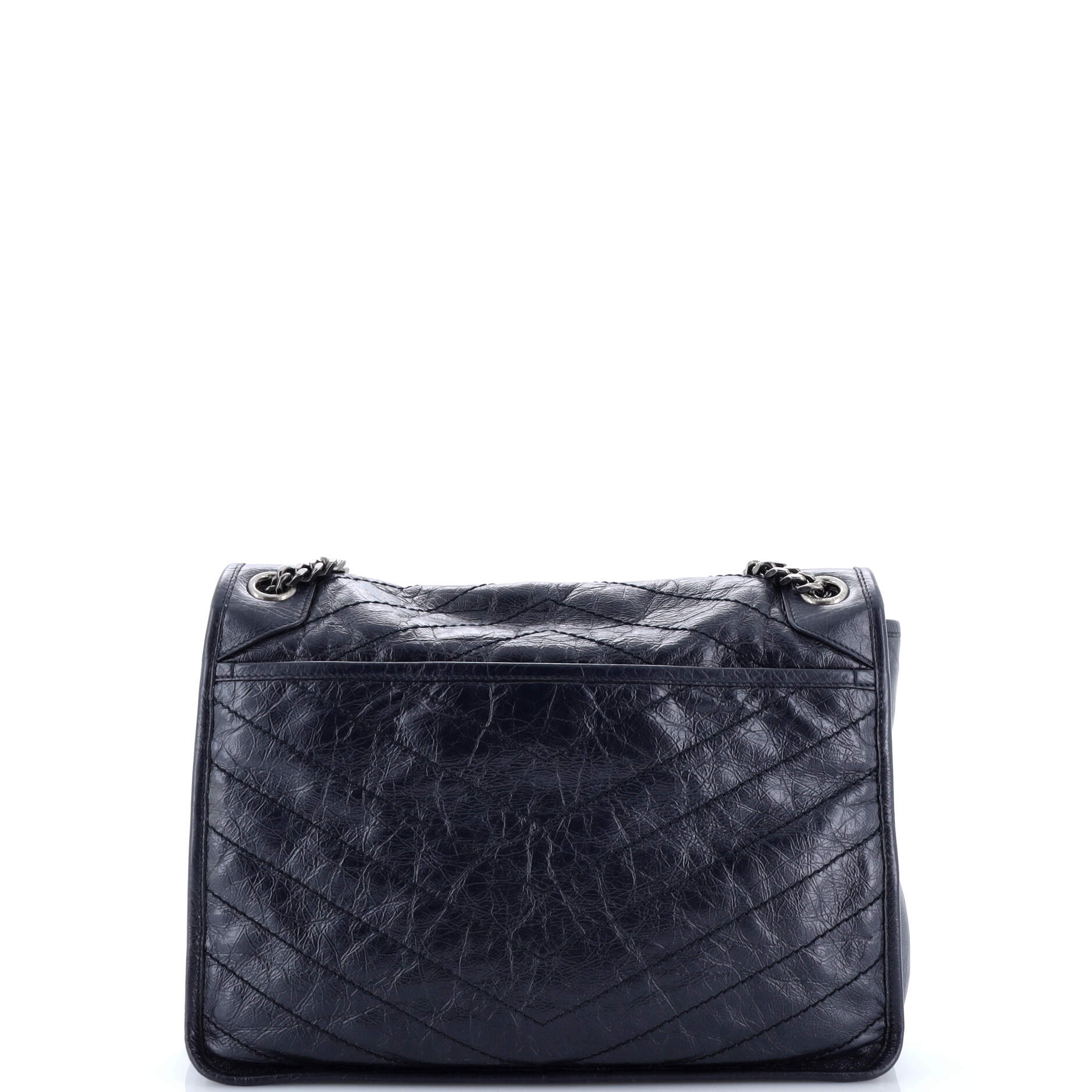 Niki Chain Flap Bag Matelasse Chevron Leather Medium
