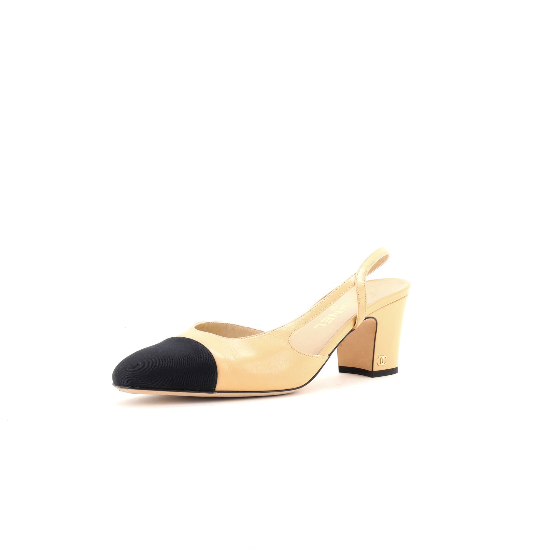 Women’s Cap Toe Slingback Pumps Leather