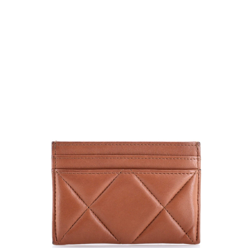 19 Card Holder Quilted Leather