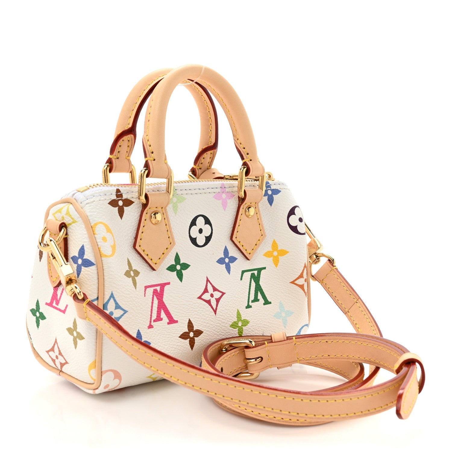 LV X TM Monogram Multicolor Nano Speedy White