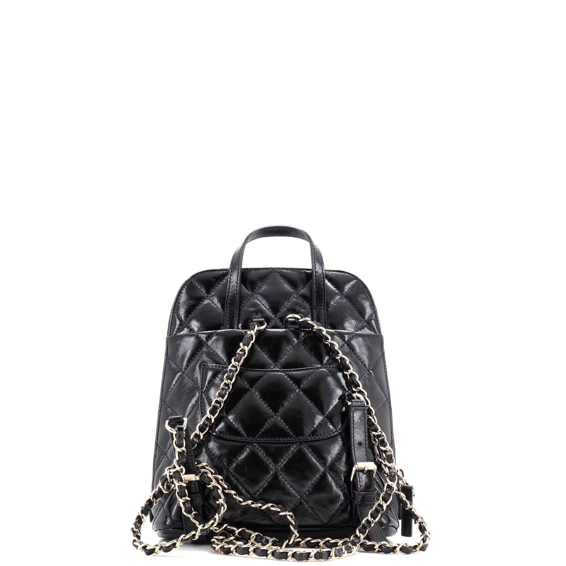 My Pocket Backpack Quilted Shiny Calfskin
