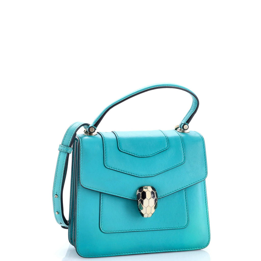 Serpenti Forever Top Handle Bag Leather Small