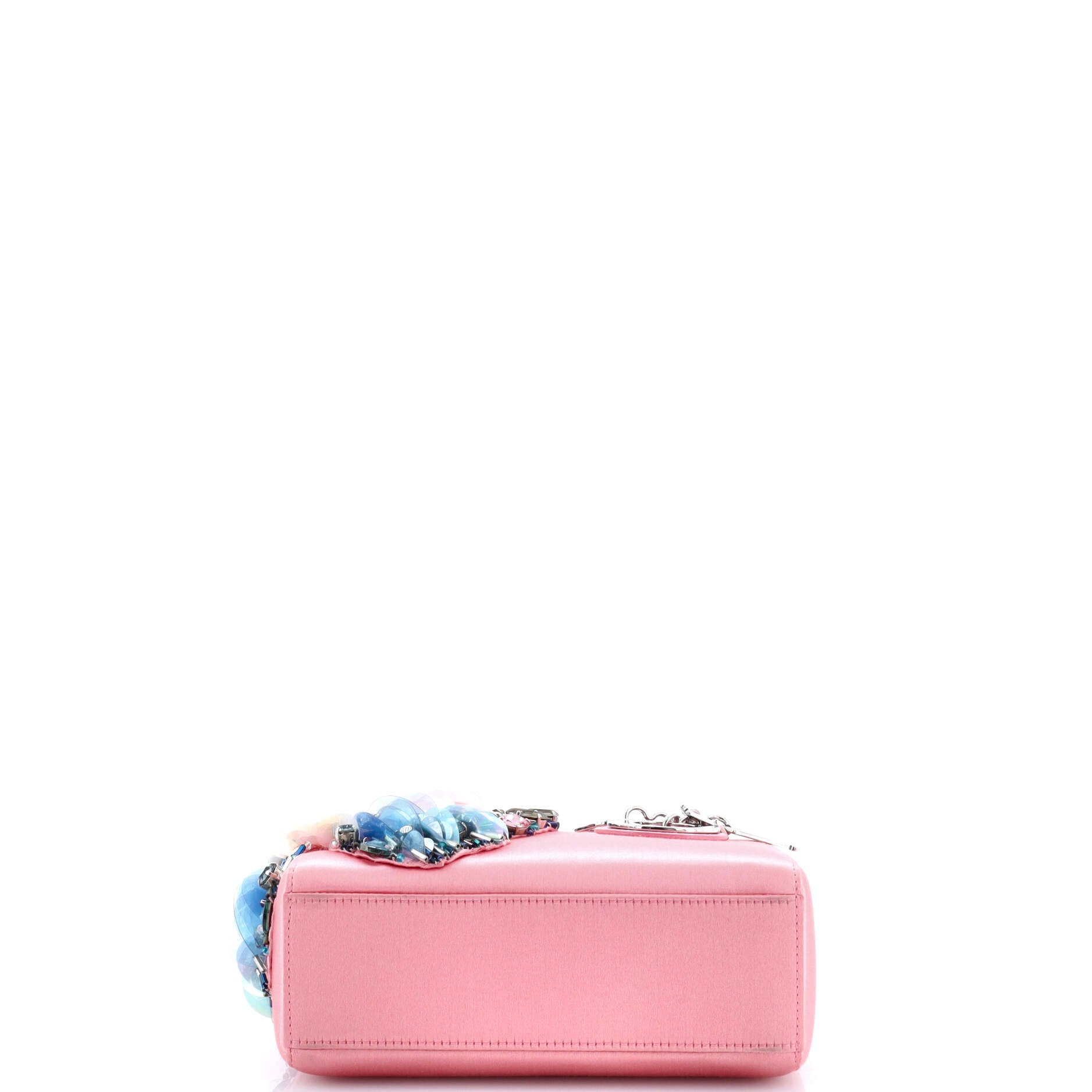 Lady Dior Bag Embellished Satin Mini