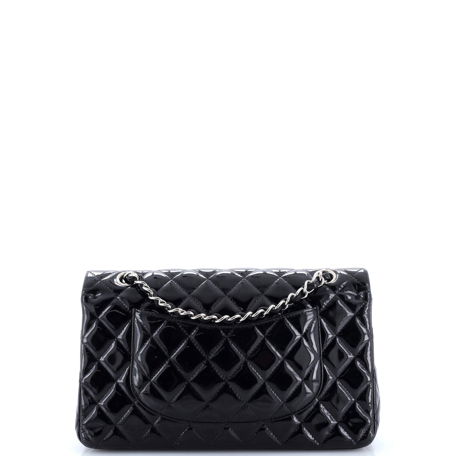 Classic Double Flap Bag Quilted Patent Medium