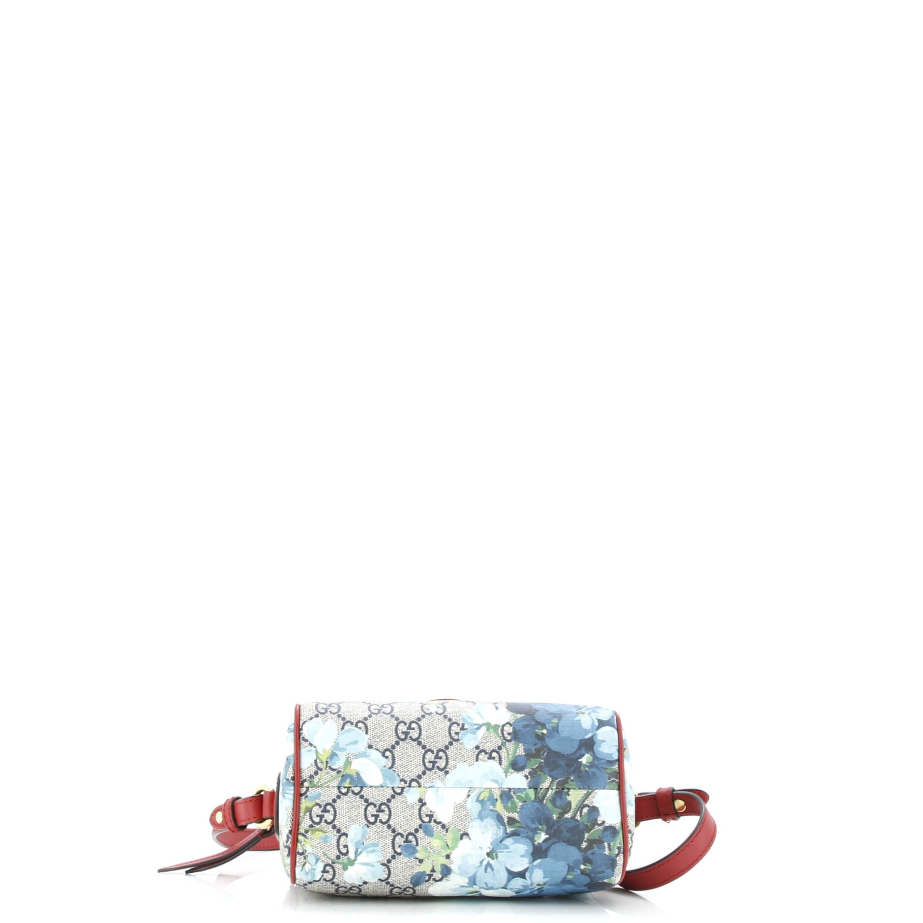 Convertible Boston Bag Blooms Print GG Coated Canvas Nano