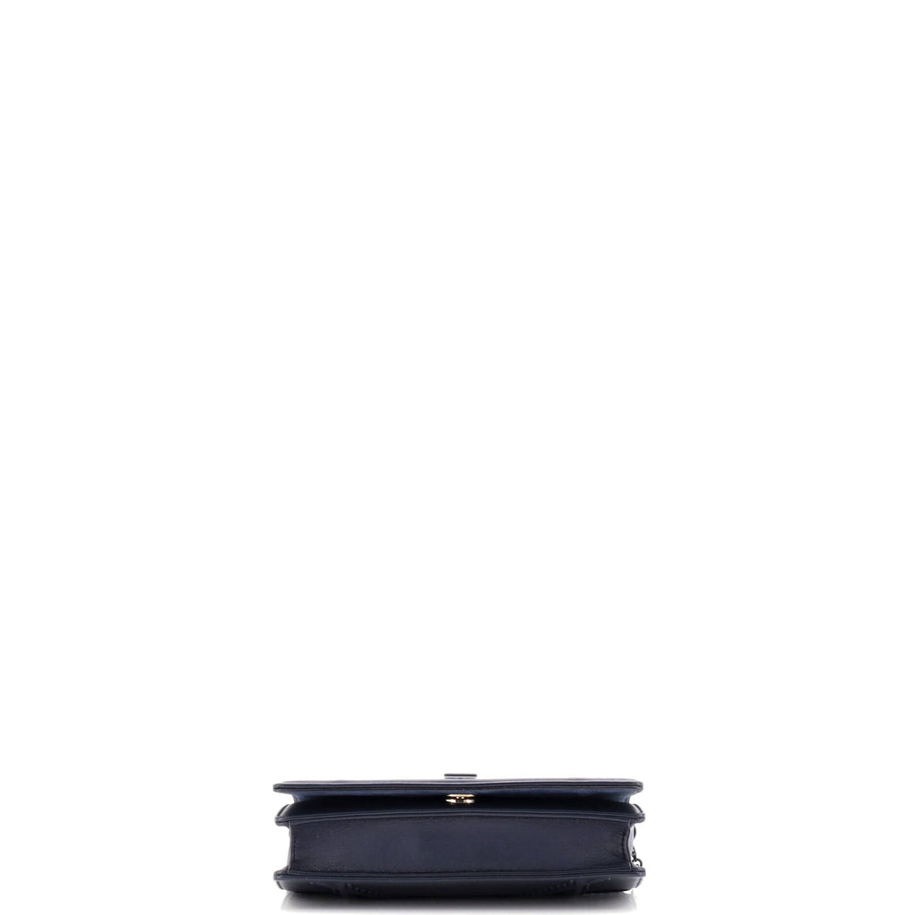 Diorama Wallet on Chain Studded Leather