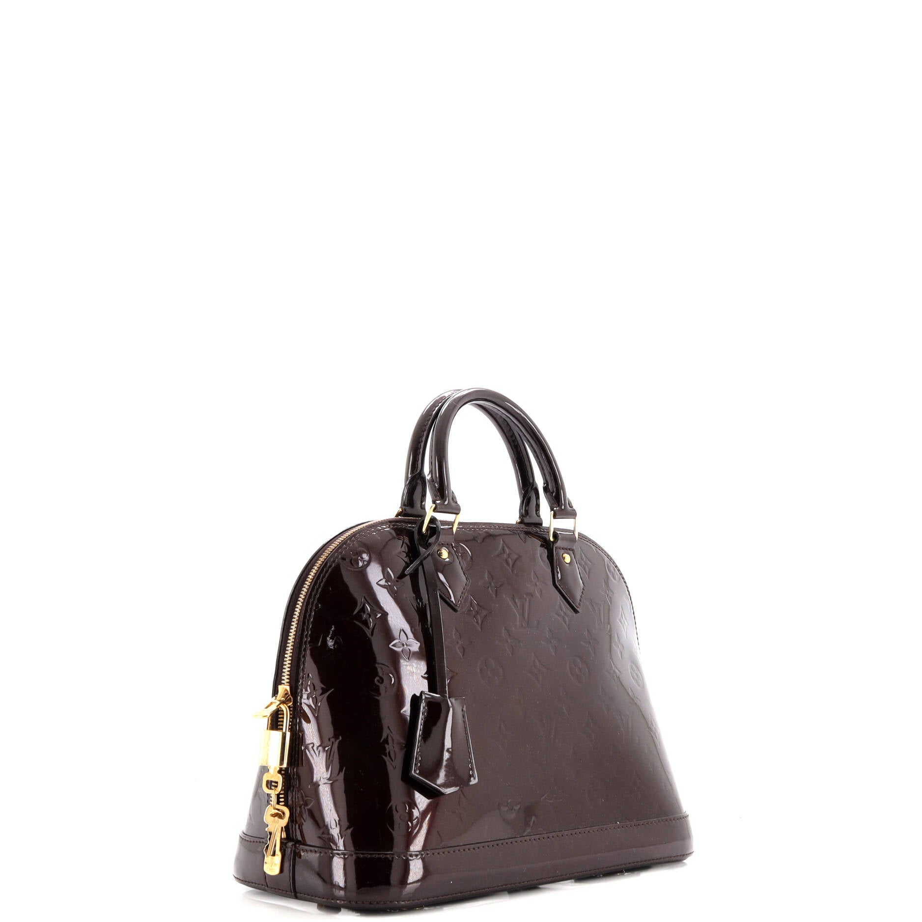Alma Handbag Monogram Vernis PM