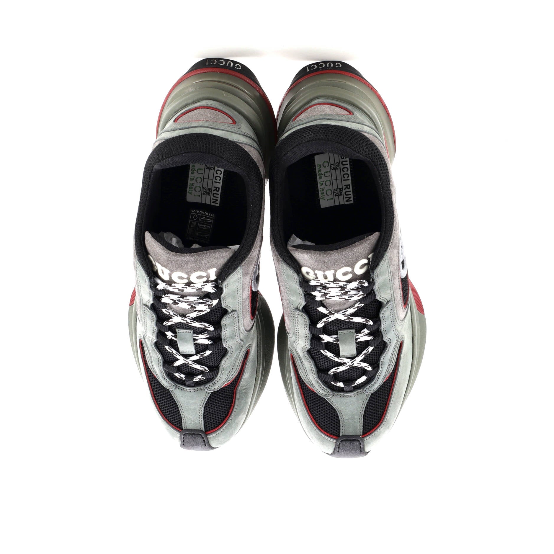 Run Sneakers Technical Fabric and Suede