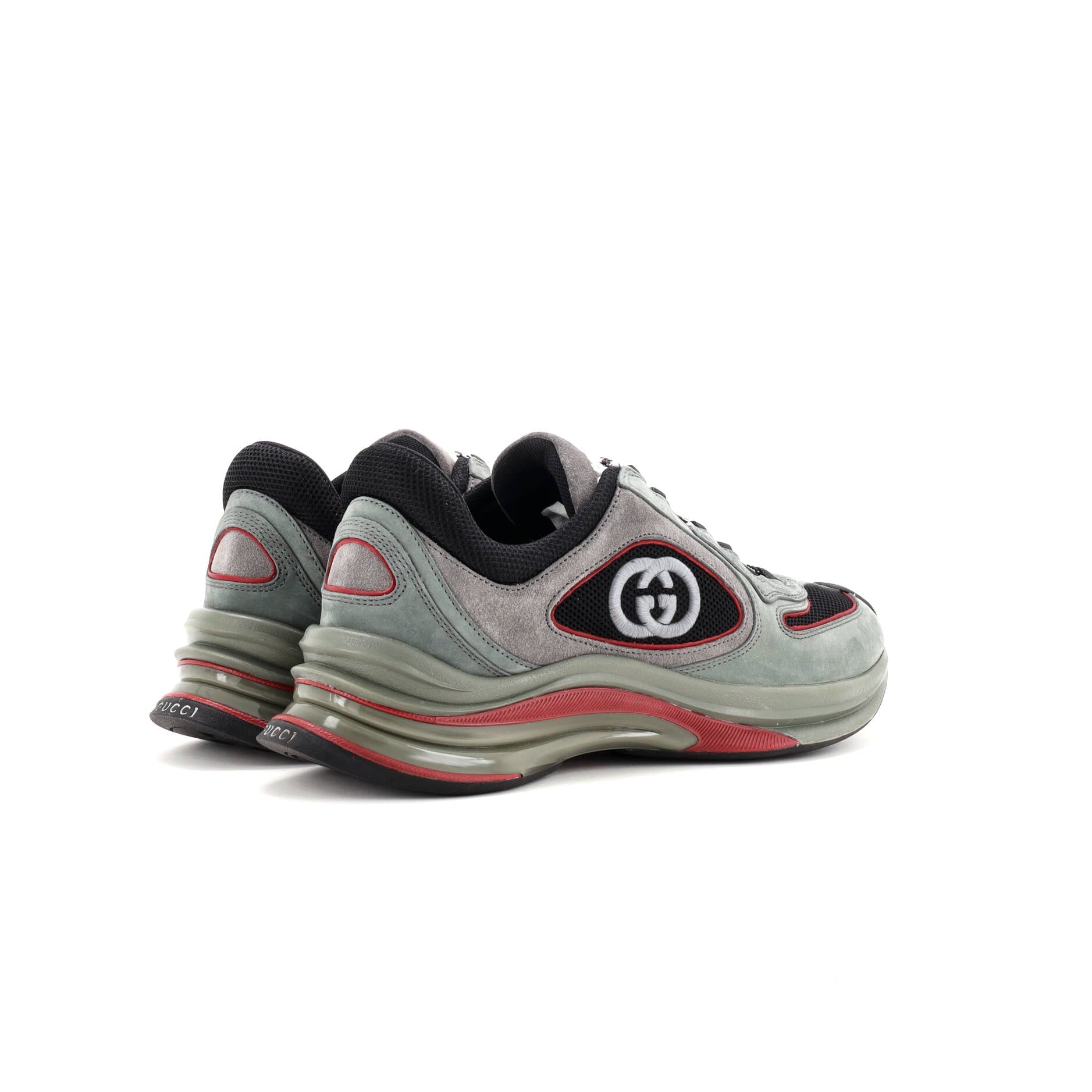 Run Sneakers Technical Fabric and Suede