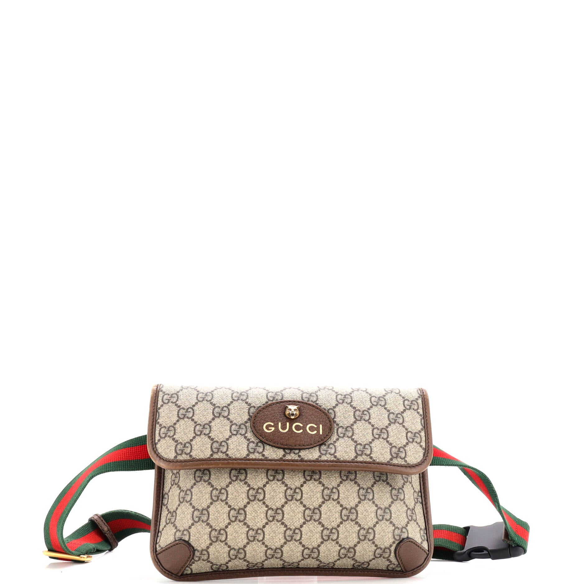 Neo Vintage Flap Belt Bag GG Coated Canvas