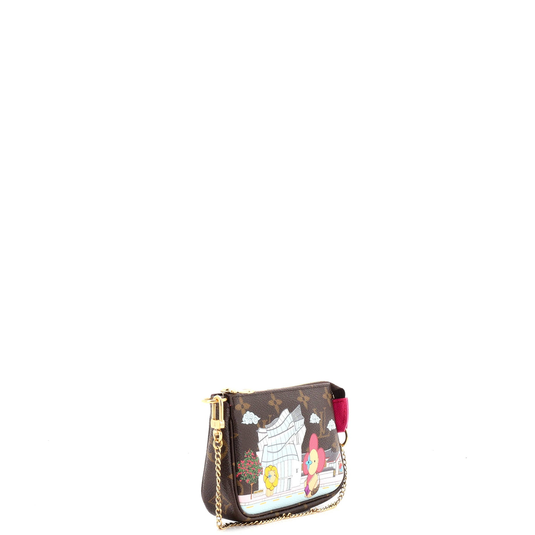 Pochette Accessoires Limited Edition Vivienne Xmas Monogram Canvas Mini