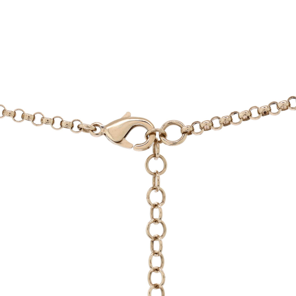 Coco In Love Heart CC Link Necklace Metal