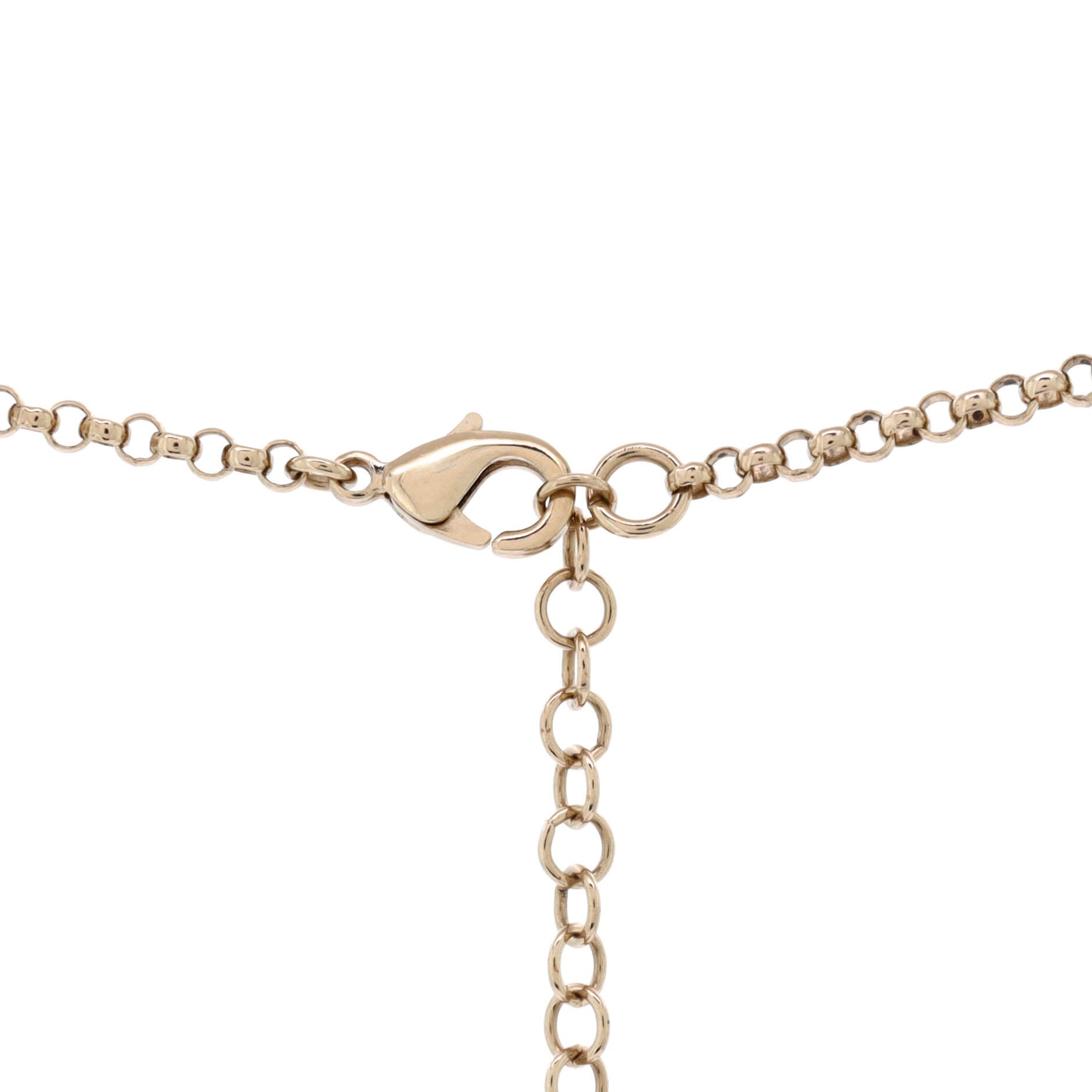 Coco In Love Heart CC Link Necklace Metal