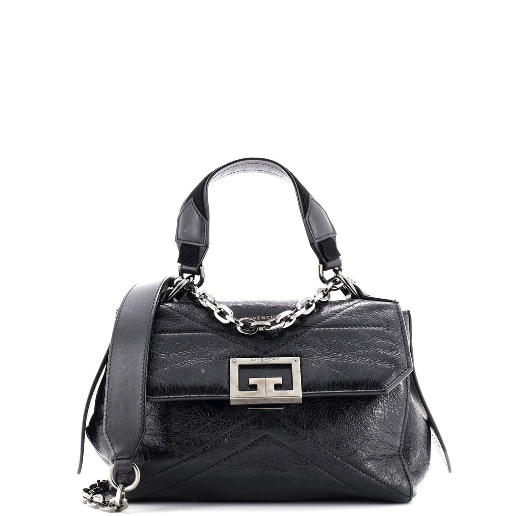 ID Flap Bag Crinkled Glazed Leather Small