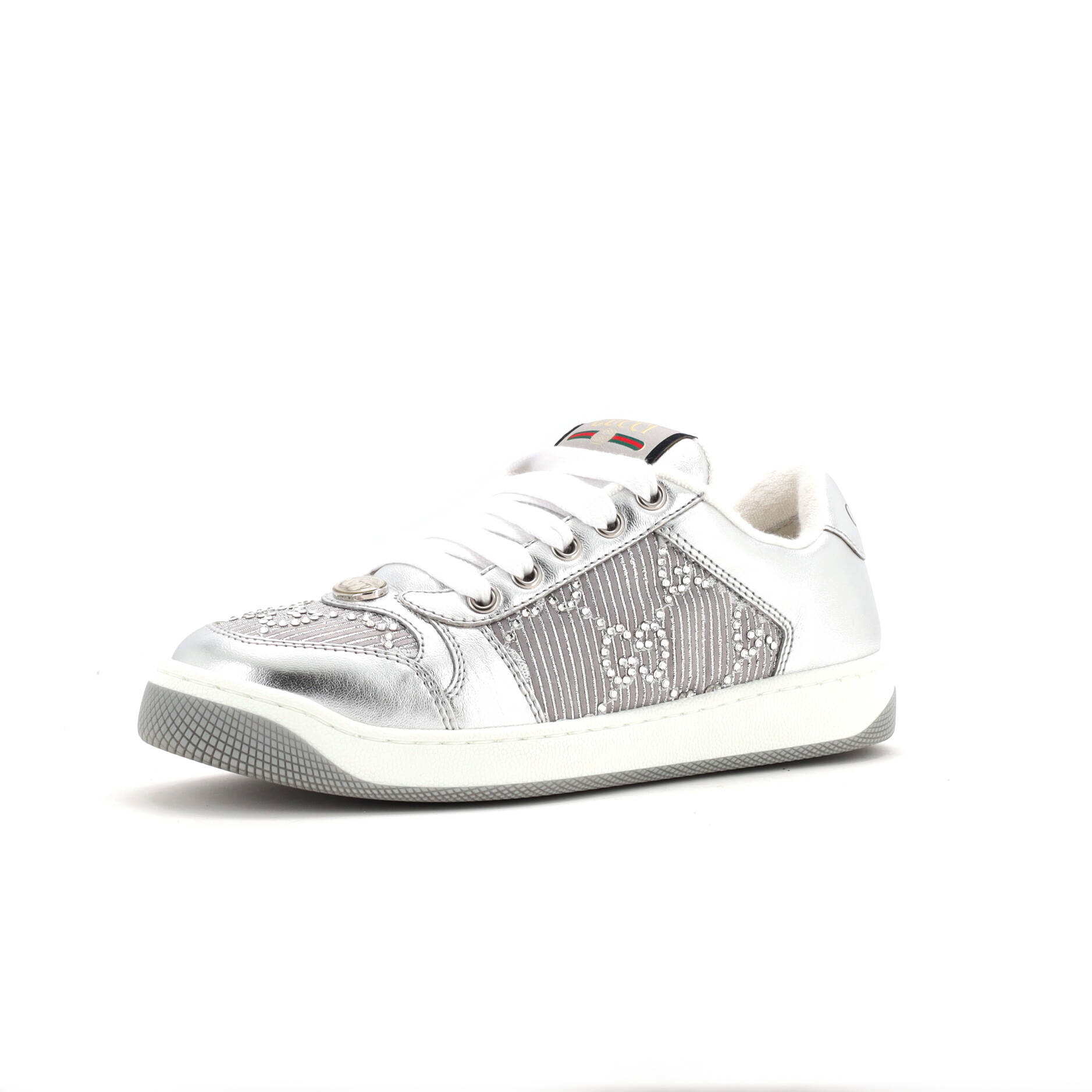 Screener Sneakers Leather with Crystals