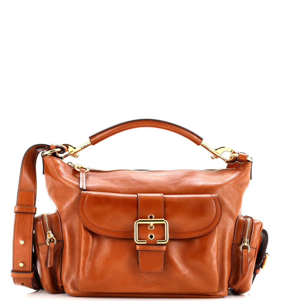 Camera Shoulder Bag Leather Medium
