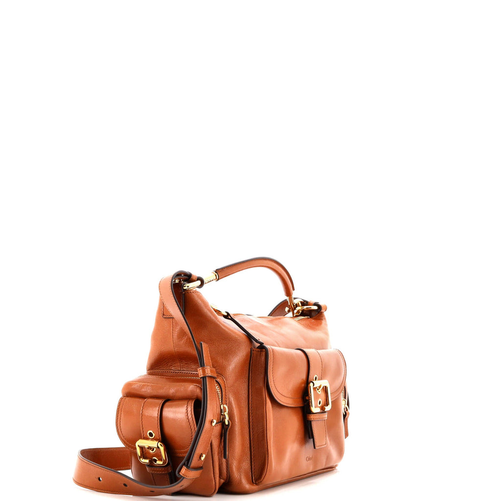 Camera Shoulder Bag Leather Medium