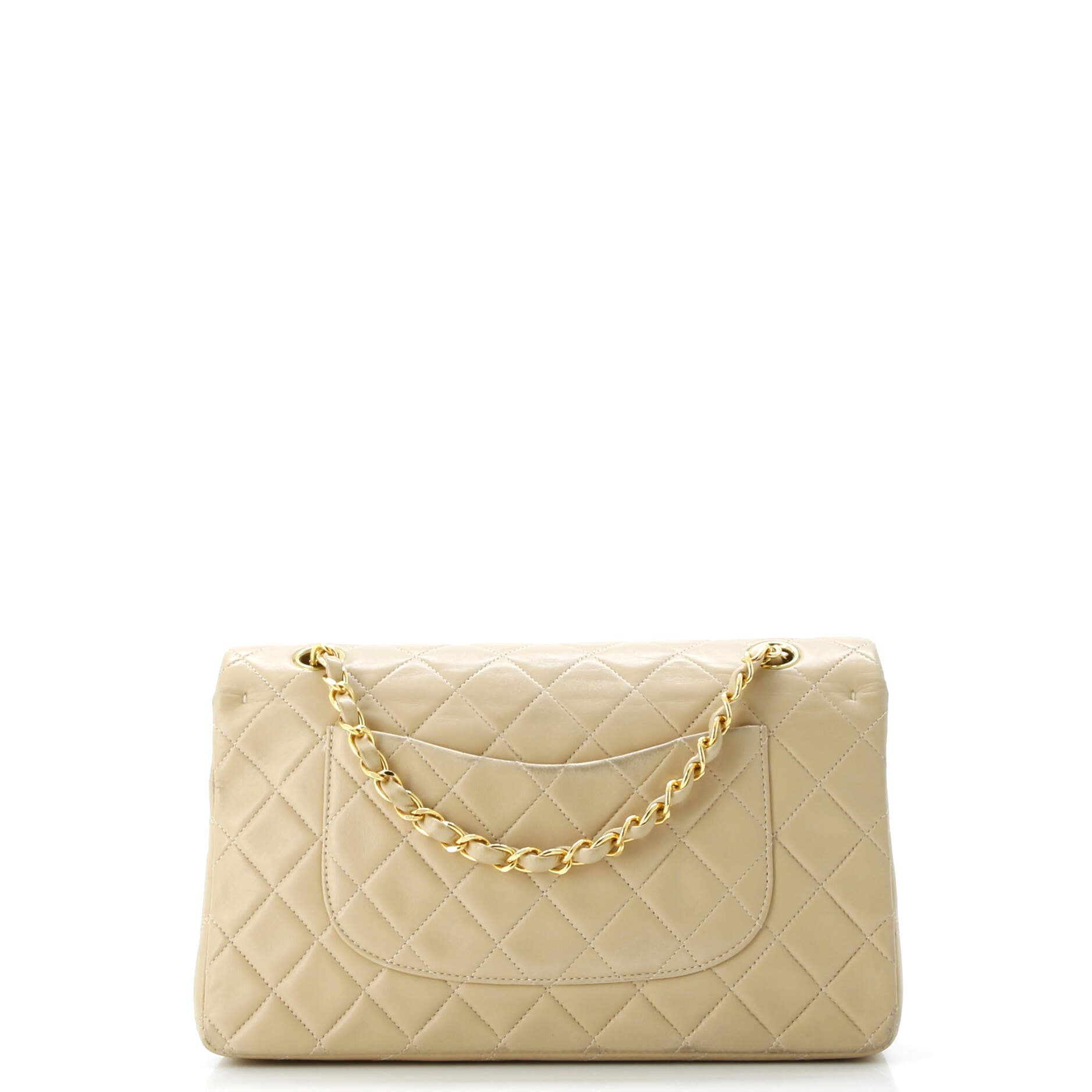 Vintage Classic Double Flap Bag Quilted Lambskin Medium