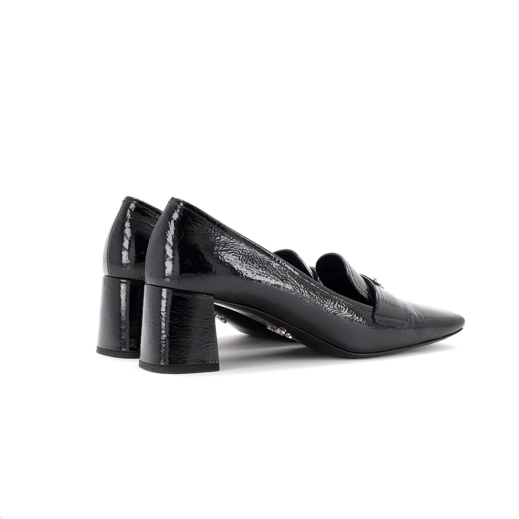 Women's Triangle Logo Heeled Pumps Patent