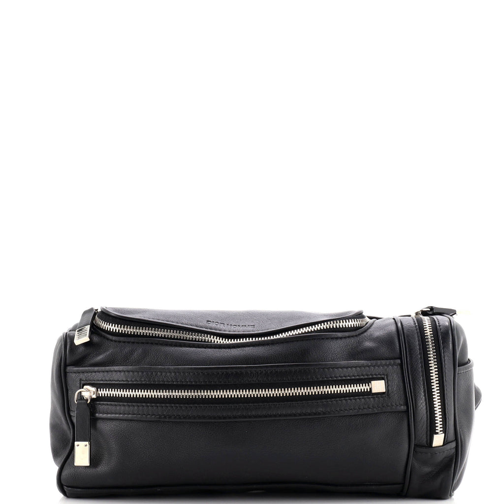 Homme Multi Pocket Waist Bag Leather
