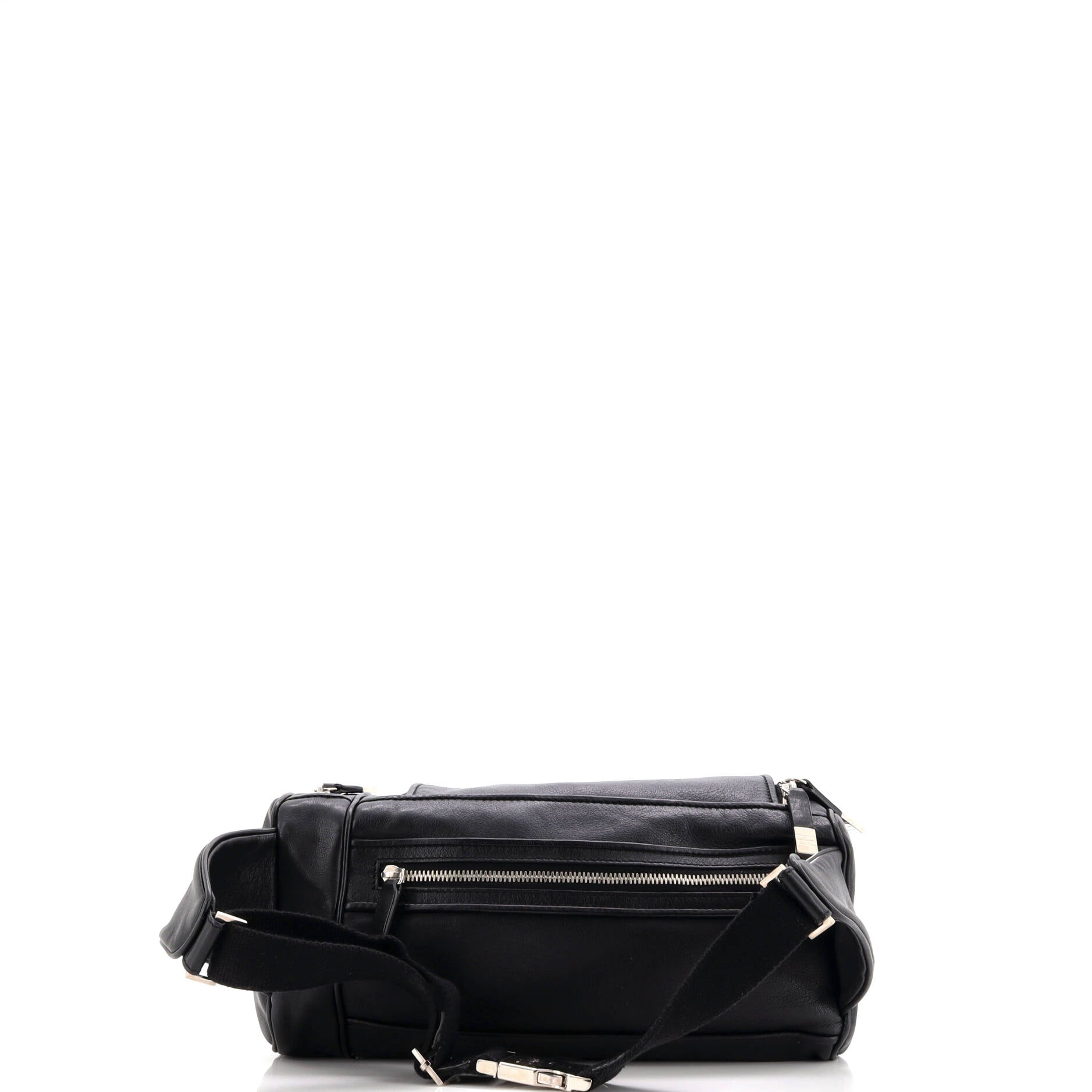 Homme Multi Pocket Waist Bag Leather