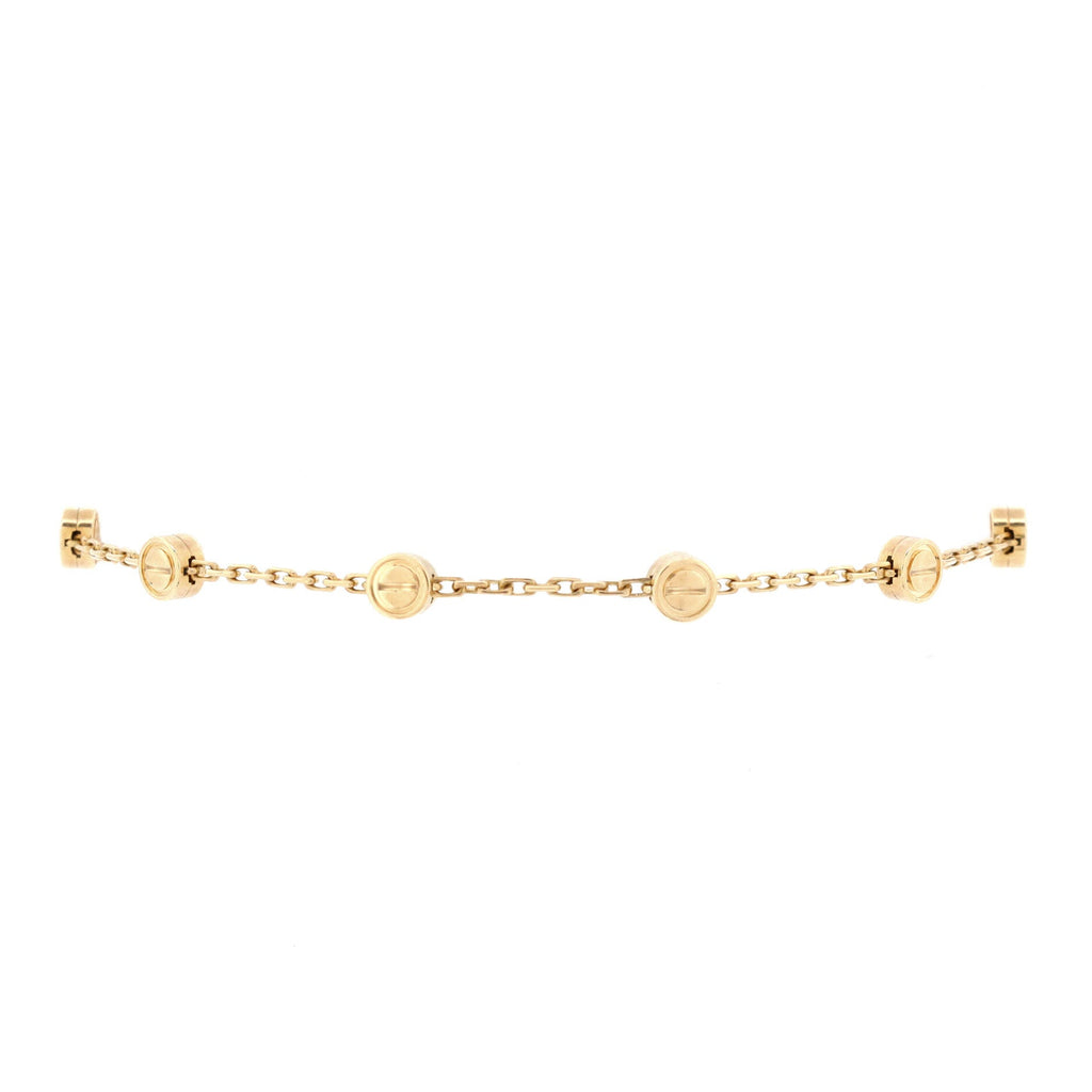 Love Station Chain Bracelet 18K Yellow Gold