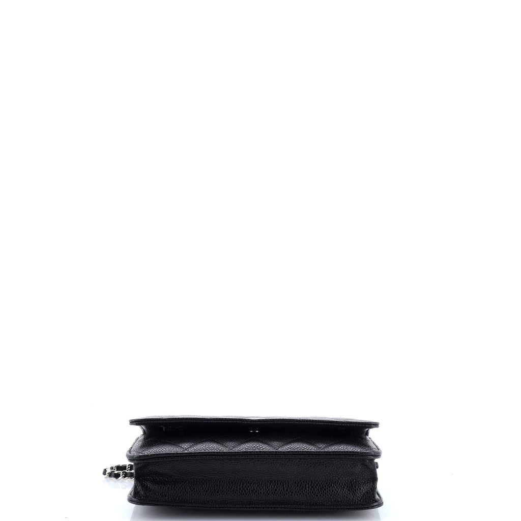 Wallet on Chain Quilted Caviar