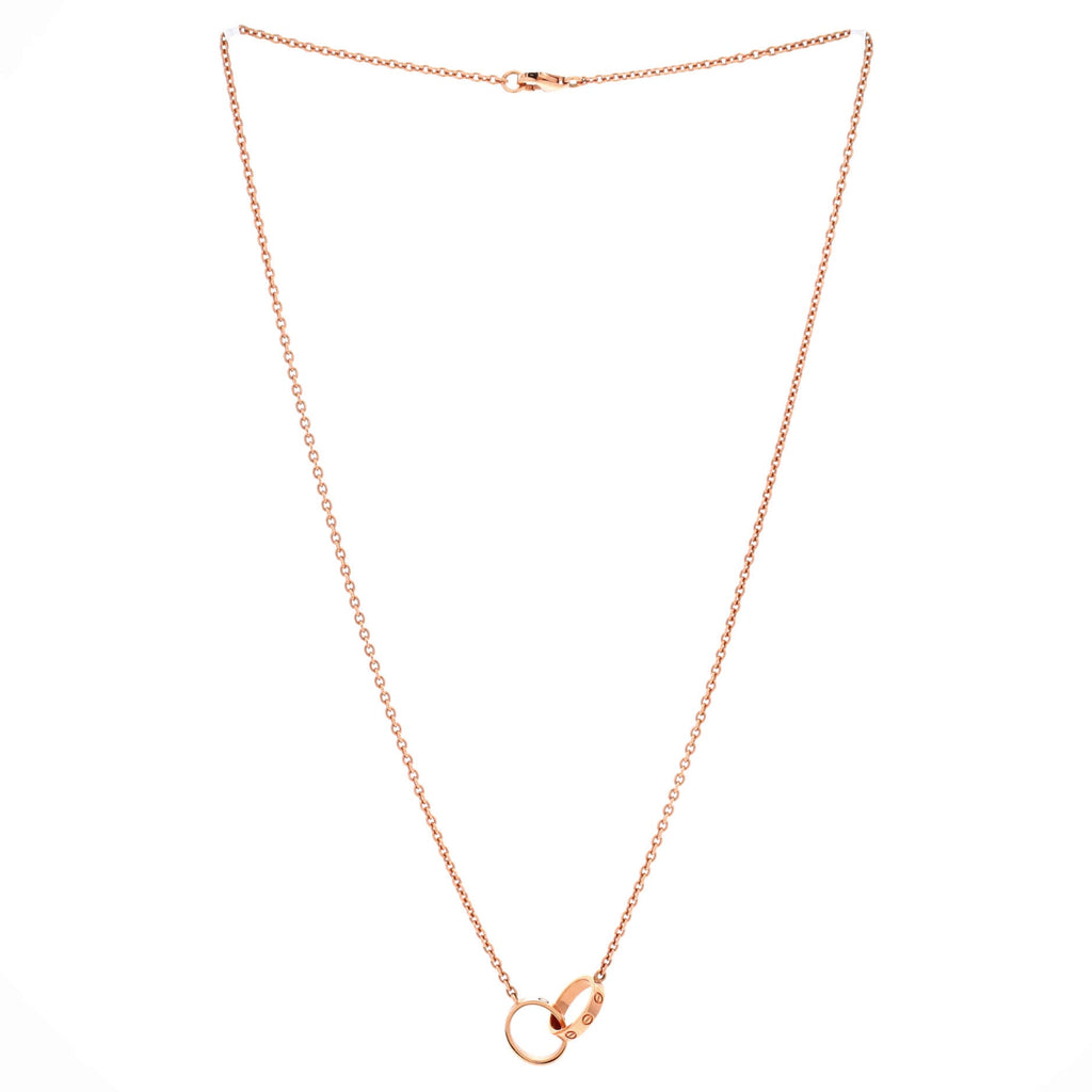 Love Interlocking Necklace 18K Rose Gold