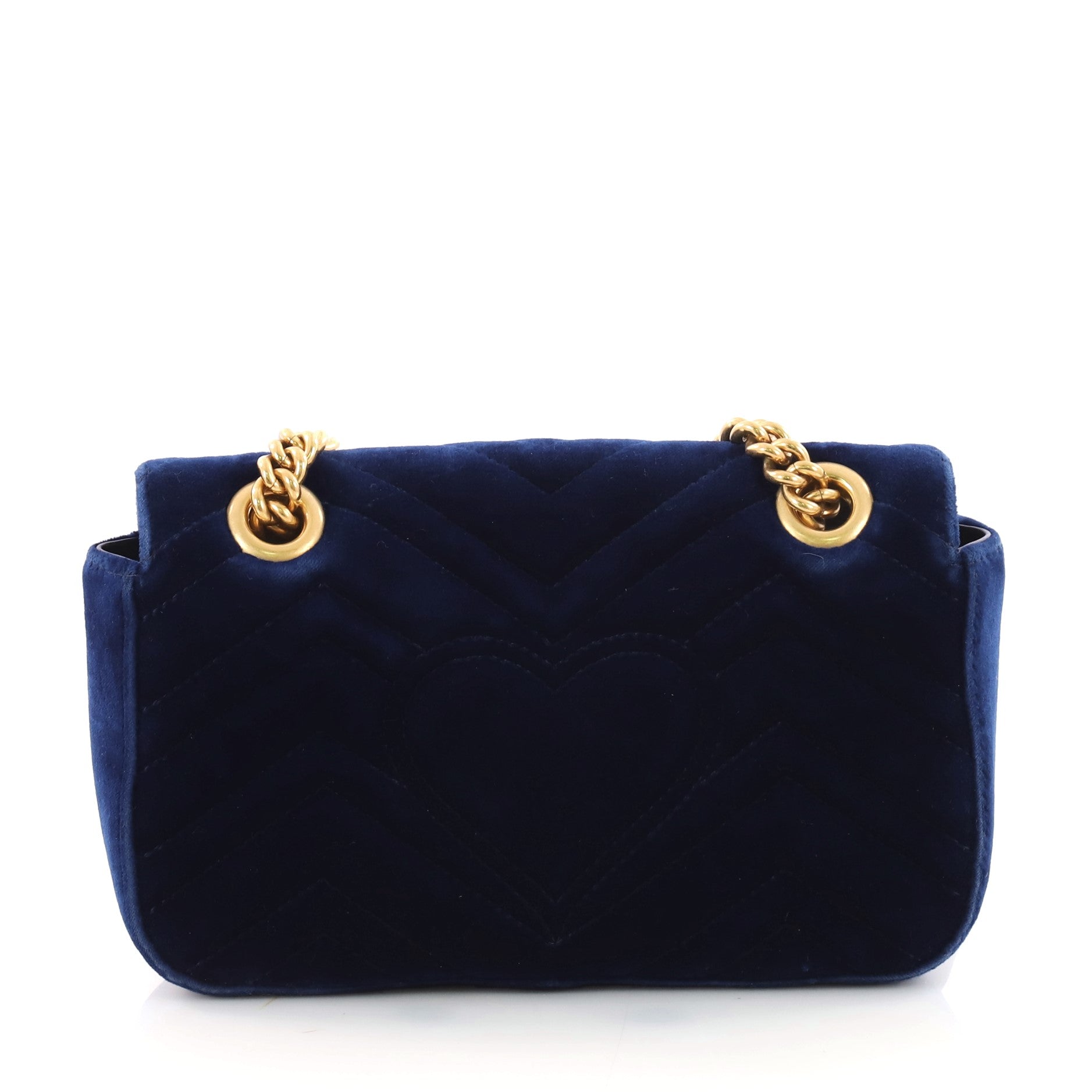 GG Marmont Flap Bag Matelasse Velvet Mini